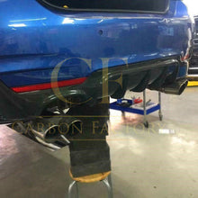 Load image into Gallery viewer, Carbon Fibre Rear Diffuser Twin Exhaust for BMW F32 F33 F36 4 Series 14-20
