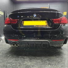 Load image into Gallery viewer, Carbon Fibre Rear Diffuser Twin Exhaust for BMW F32 F33 F36 4 Series 14-20
