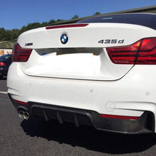 Load image into Gallery viewer, Carbon Fibre Rear Diffuser Twin Exhaust for BMW F32 F33 F36 4 Series 14-20
