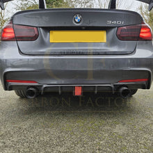 Load image into Gallery viewer, Carbon Fibre Rear Diffuser with LED Light Dual Exhaust for BMW F30 F31 3 Series 12-19
