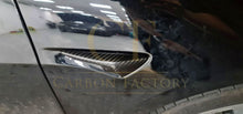 Load image into Gallery viewer, Carbon Fibre Side Fender Trims for Tesla Model 3 16-23
