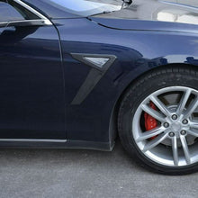 Load image into Gallery viewer, Carbon Fibre Side Vents Cover for Tesla Model S P85 14-17
