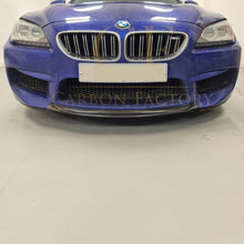 Load image into Gallery viewer, Centre Insert Pre-Preg Carbon Fibre Front Splitter for BMW F06 F12 F13 M6 11-18
