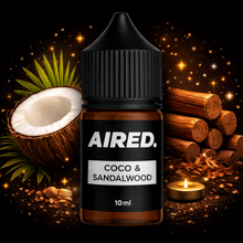 Load image into Gallery viewer, AIRED. Coco &amp; Sandalwood Scented Essential Oil / Aromatherapy Oil (10ml)
