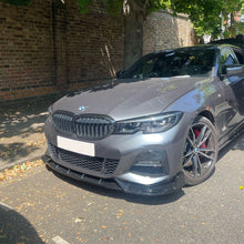 Load image into Gallery viewer, Competition Style Gloss Black Front Splitter for BMW 3 Series G20 G21 Pre-LCI 19-22
