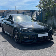Load image into Gallery viewer, Competition Style Gloss Black Front Splitter for BMW 3 Series G20 G21 Pre-LCI 19-22
