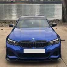 Load image into Gallery viewer, Competition Style Gloss Black Front Splitter for BMW 3 Series G20 G21 Pre-LCI 19-22
