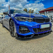 Load image into Gallery viewer, Competition Style Gloss Black Front Splitter for BMW 3 Series G20 G21 Pre-LCI 19-22
