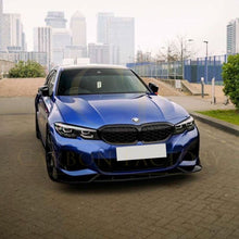 Load image into Gallery viewer, Competition Style Gloss Black Front Splitter for BMW 3 Series G20 G21 Pre-LCI 19-22
