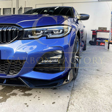 Load image into Gallery viewer, Competition Style Gloss Black Front Splitter for BMW 3 Series G20 G21 Pre-LCI 19-22
