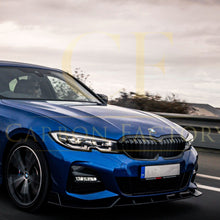 Load image into Gallery viewer, Competition Style Gloss Black Front Splitter for BMW 3 Series G20 G21 Pre-LCI 19-22
