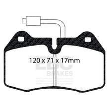 Load image into Gallery viewer, EBC Yellowstuff 4000 Series Street and Track Brake Pad Set (DP41032/2R)

