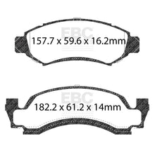 Load image into Gallery viewer, EBC Yellowstuff 4000 Series Street and Track Brake Pad Set (DP41265R)
