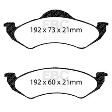 Load image into Gallery viewer, EBC Yellowstuff 4000 Series Street and Track Brake Pad Set (DP41275R)
