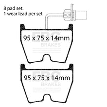 Load image into Gallery viewer, EBC Pad + 2 Piece Disc Kit P2DK010RP1 Front

