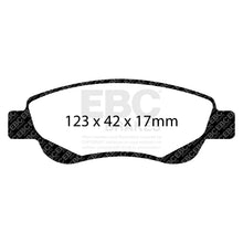 Load image into Gallery viewer, EBC Yellowstuff 4000 Series Street and Track Brake Pad Set (DP41597R)
