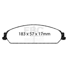 Load image into Gallery viewer, EBC Yellowstuff 4000 Series Street and Track Brake Pad Set (DP41724R)
