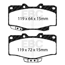 Load image into Gallery viewer, EBC Greenstuff 6000 Series Truck and SUV Brake Pad Set (DP6807)
