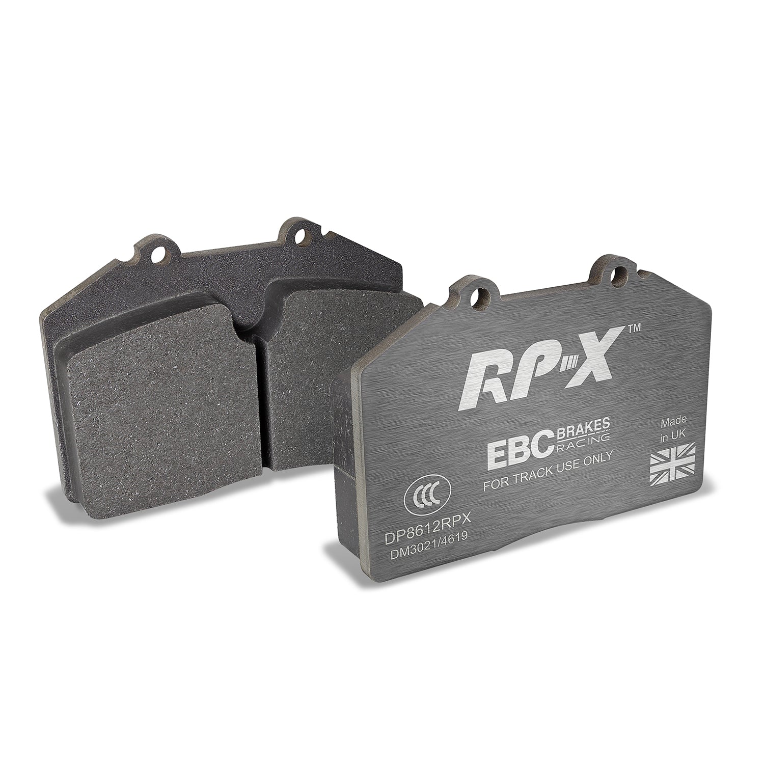 EBC RPX Track pads for Alcon P Type 4436 17.5mm (DP8612RPX) Front