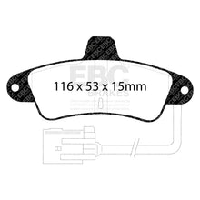 Load image into Gallery viewer, EBC Yellowstuff 4000 Series Street and Track Brake Pad Set (DP4965R)
