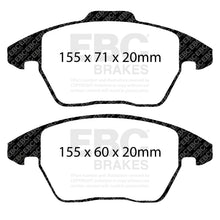 Load image into Gallery viewer, EBC Yellowstuff 4000 Series Street and Track Brake Pad Set (DP42052R)
