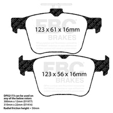 Load image into Gallery viewer, EBC Racing RP-1 Track and Race Brake Pads (DP82173RP1)
