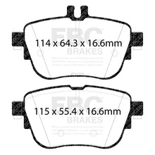 Load image into Gallery viewer, EBC Yellowstuff 4000 Series Street and Track Brake Pad Set (DP42297R)
