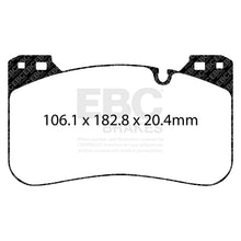Load image into Gallery viewer, EBC Yellowstuff 4000 Series Street and Track Brake Pad Set (DP42331R)
