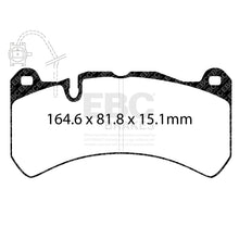 Load image into Gallery viewer, EBC Yellowstuff 4000 Series Street and Track Brake Pad Set (DP42355R)
