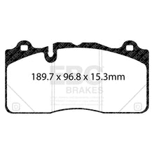 Load image into Gallery viewer, EBC Yellowstuff 4000 Series Street and Track Brake Pad Set (DP43050R)
