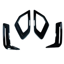 Load image into Gallery viewer, BMW G05 X5 LCI 2024+ GLOSS BLACK FRONT BUMPER TRIM PACK
