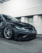 Load image into Gallery viewer, VW GOLF R MK7.5 EVO-1 GLOSS BLACK FRONT SPLITTER BY ZAERO (2017-2020)
