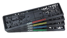 Load image into Gallery viewer, Ford Performance Number Plate Surrounds – Multi-Colour Logo | Sold as a Pair
