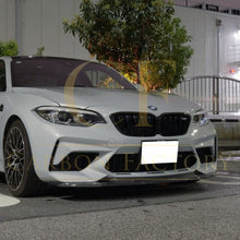 Load image into Gallery viewer, GTS Style Carbon Fibre Front Splitter for BMW F87 M2C Competition 16-21
