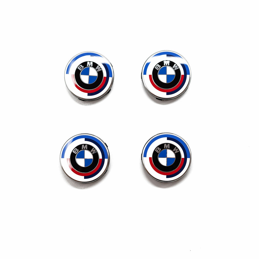 Genuine BMW 36125A57484 F40 F90 G20 G30 56mm 50th Anniversary Centre Wheel Cap Set (Inc. M135ix, M340i, M5 & M8)