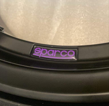 Load image into Gallery viewer, Sparco Alloy Wheel Curved Gel Badge (set of 4)

