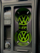 Load image into Gallery viewer, VW Golf MK7 Cup Holder Inserts | GTI, GTD &amp; R Logo Interior Mod
