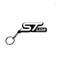 Load image into Gallery viewer, 4D ST-Line Logo Keychain for Ford – Gloss Black with Custom Colour Options | CEUK
