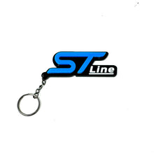 Load image into Gallery viewer, 4D ST-Line Logo Keychain for Ford – Gloss Black with Custom Colour Options | CEUK
