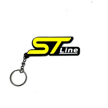 Load image into Gallery viewer, 4D ST-Line Logo Keychain for Ford – Gloss Black with Custom Colour Options | CEUK
