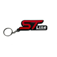 Load image into Gallery viewer, 4D ST-Line Logo Keychain for Ford – Gloss Black with Custom Colour Options | CEUK
