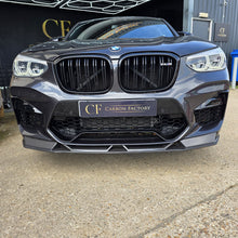 Load image into Gallery viewer, V Style Carbon Fibre Front Splitter for BMW F97 X3M F98 X4M 18-21
