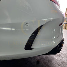 Load image into Gallery viewer, Carbon Fibre Rear Bumper Trims for Mercedes W205 C43 2 Door Coupe 15-18
