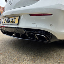Load image into Gallery viewer, AMG Style Gloss Black Rear Diffuser &amp; Exhaust Tips for Mercedes Benz W205 C Class &amp; C63 Coupe 15-21
