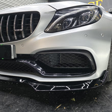 Load image into Gallery viewer, Carbon Fibre Front Fog Trims (2 Pieces) for Mercedes W205 C63 15-18
