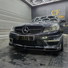 Load image into Gallery viewer, AMG Style Carbon Fibre Front Splitter for Mercedes Benz W204 C63 Facelift 12-14
