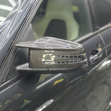 Load image into Gallery viewer, V Style Carbon Fibre Replacement Mirror Covers for Mercedes Benz Universal
