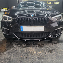 Load image into Gallery viewer, MP Style Gloss Black Front Splitter for BMW F20 F21 1 Series LCI 15-19
