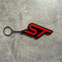 Load image into Gallery viewer, 4D ST Logo Keychain for Ford – Gloss Black with Custom Colour Options | CEUK
