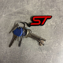 Load image into Gallery viewer, 4D ST Logo Keychain for Ford – Gloss Black with Custom Colour Options | CEUK
